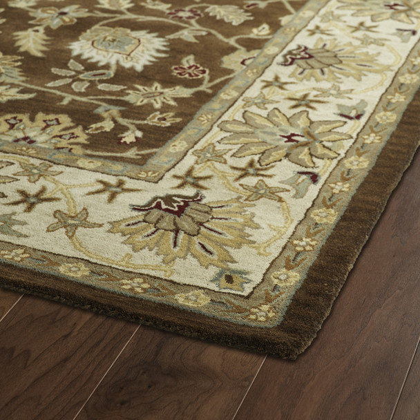 Kaleen Taj Hand-tufted Taj09-40 Chocolate Area Rugs