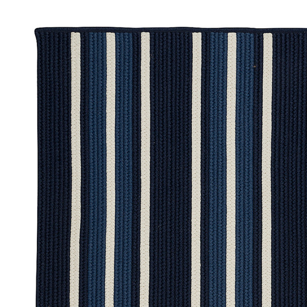 Colonial Mills Mesa Stripe Ms33 Navy Pier Area Rugs