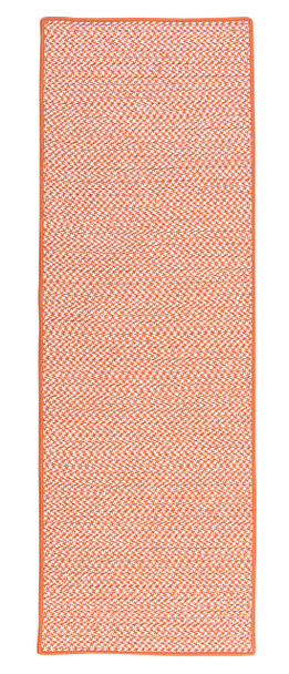 Colonial Mills Dog Bone Houndstooth Bright Braided Ot19 Orange 22”x34”