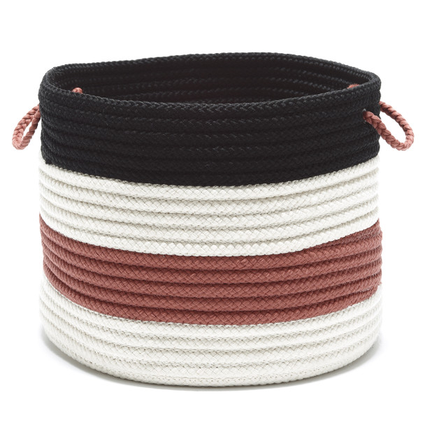 Colonial Mills Grove Basket Braided Gv01 Terracotta 19"x19"x15"