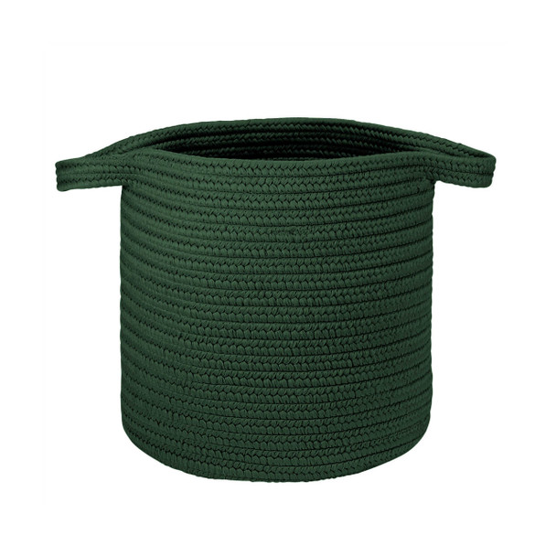 Colonial Mills Farm Braided Laundry Basket Braided Ry66 Hunter Green 16"x16"x20"