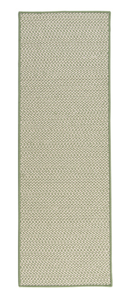 Colonial Mills Outdoor Houndstooth Tweed Ot68 Leaf Green Chair Pads