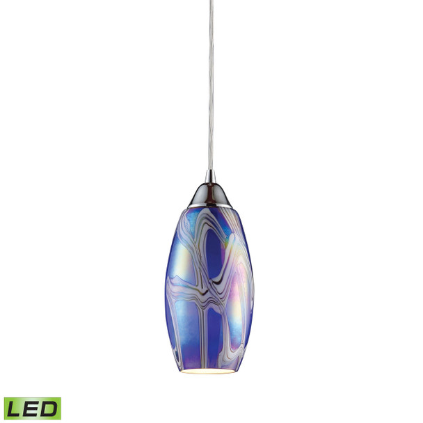 ELK Lighting Iridescence 1-Light Mini Pendant - 10076/1SBI-LED
