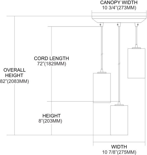 ELK Lighting Coletta 3-Light Mini Pendant - 10169/3
