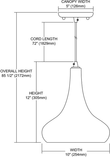 ELK Lighting Orbital 1-Light Mini Pendant - 10422/1