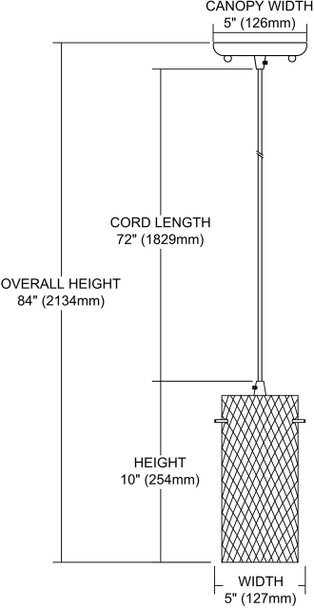 ELK Lighting Capri 1-Light Mini Pendant - 10442/1