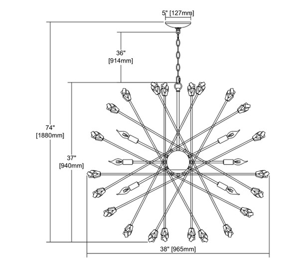 ELK Lighting Serendipity 9-Light Chandelier - 11114/9