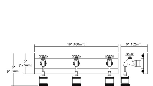 ELK Lighting Jonas 3-Light Vanity Light - 14282/3