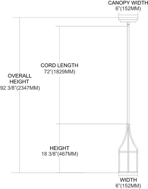 ELK Lighting Barringer 1-Light Mini Pendant - 15033/1