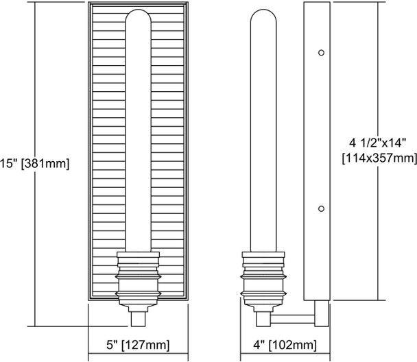 ELK Lighting Corrugated Steel 1-Light Sconce - 15921/1