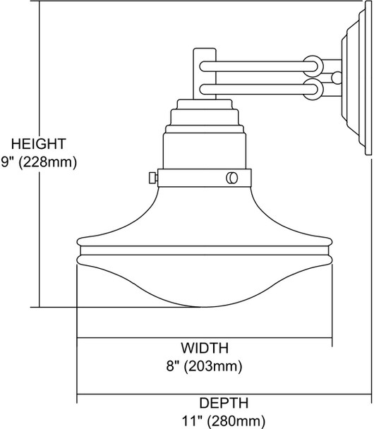 ELK Lighting Retrospectives 1-Light Sconce - 17050/1