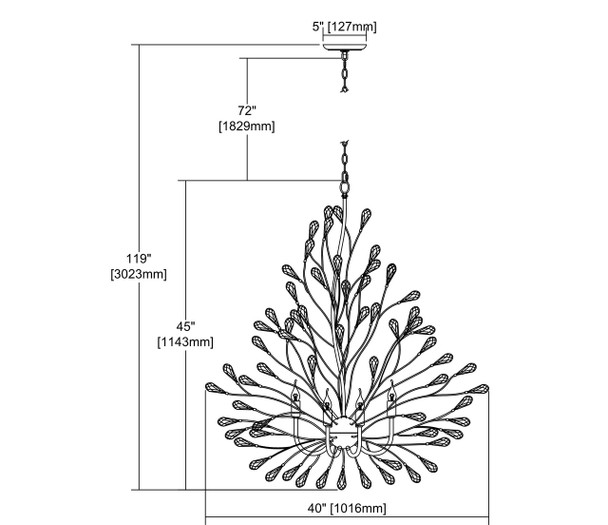 ELK Lighting Crislett 9-Light Chandelier - 18244/9