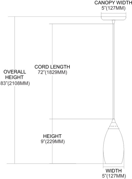 ELK Lighting Galaxy 1-Light Mini Pendant - 20001/1SG