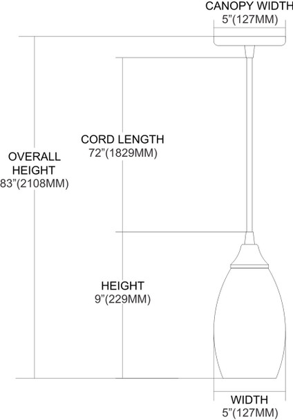 ELK Lighting Formations 1-Light Mini Pendant - 31133/1PLN