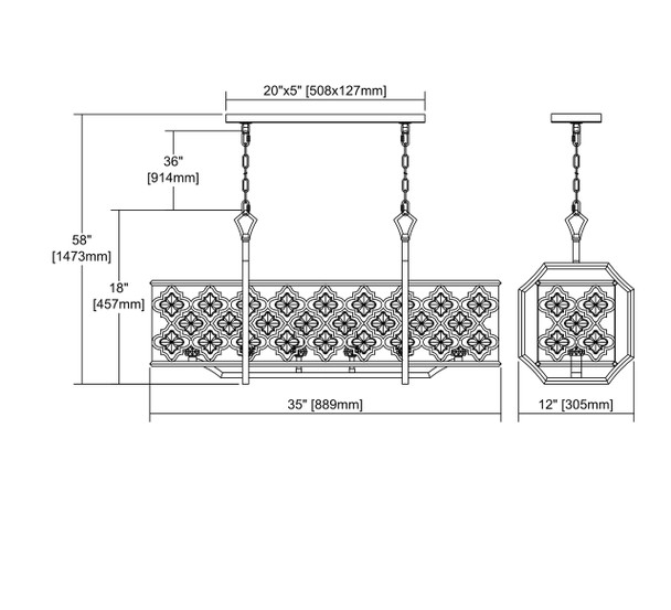 ELK Lighting Armand 6-Light Chandelier - 32095/6