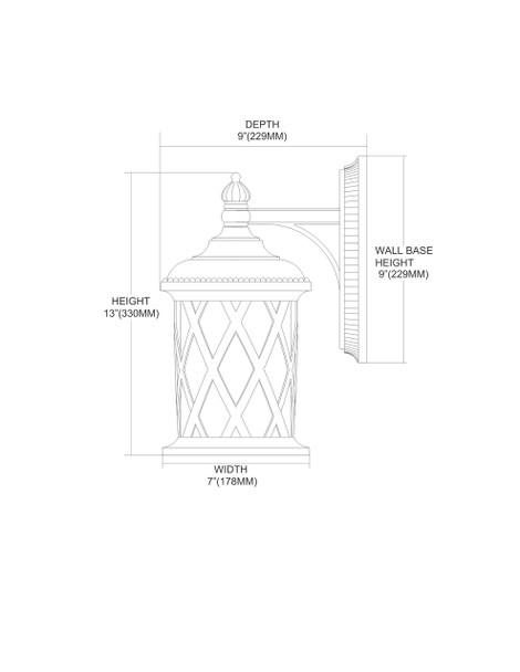 ELK Lighting Barrington Gate 1-Light Sconce - 42035/1