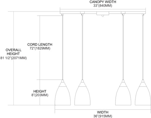 ELK Lighting Pierra 6-Light Pendant - 527-6SY