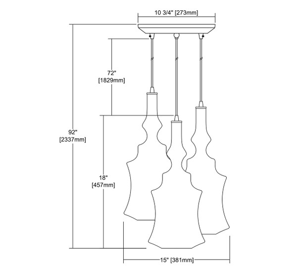 ELK Lighting Alora 3-Light Mini Pendant - 56502/3