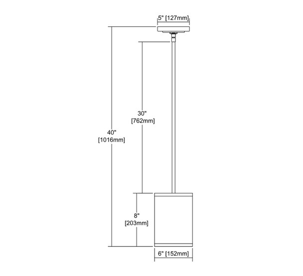 ELK Lighting Diffusion 1-Light Mini Pendant - 57026/1