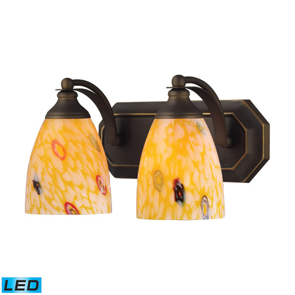 ELK Lighting Bath And Spa 2-Light Vanity Light - 570-2B-YW-LED