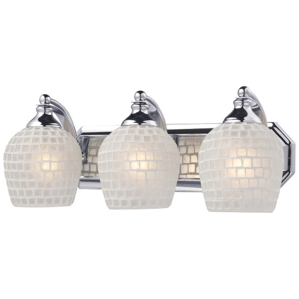 ELK Lighting Bath And Spa 3-Light Vanity Light - 570-3C-WHT