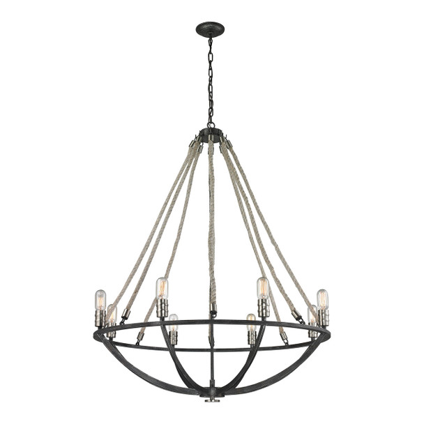ELK Lighting Natural Rope 8-Light Chandelier - 63058-8