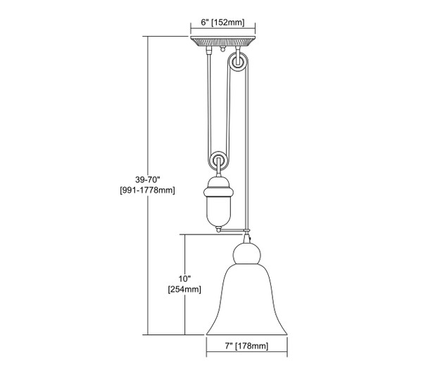 ELK Lighting Farmhouse 1-Light Mini Pendant - 65090-1