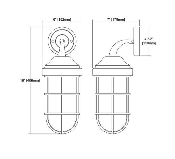 ELK Lighting Seaport 1-Light Sconce - 66365/1