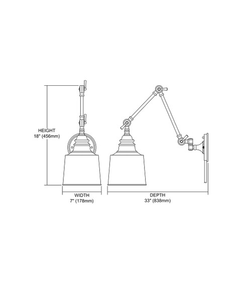 ELK Lighting Insulator Glass 1-Light Sconce - 66825-1