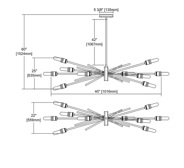 ELK Lighting Xenia 10-Light Chandelier - 66972/10