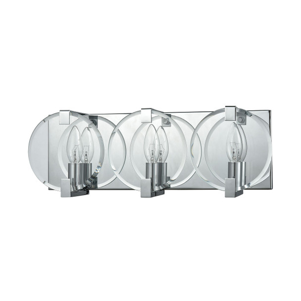 ELK Lighting Clasped Glass 3-Light Vanity Light - 81341/3