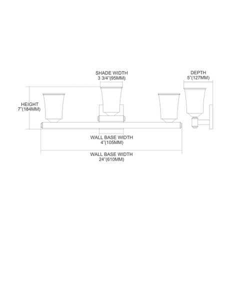 ELK Lighting  3-Light Vanity Light - 84031/3