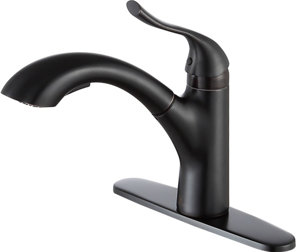 ANZZI Navona Single-handle Pull-out Sprayer Kitchen Faucet In Oil Rubbed Bronze - KF-AZ206ORB