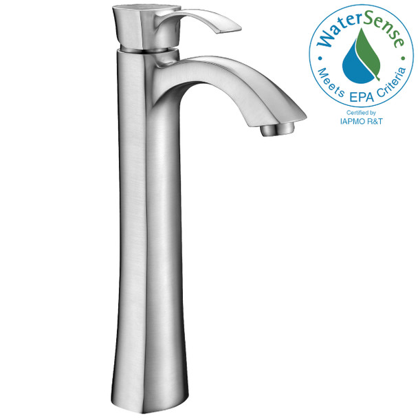 ANZZI Harmony Series Single Hole Single-handle Vessel Bathroom Faucet In Brushed Nickel - L-AZ095BN