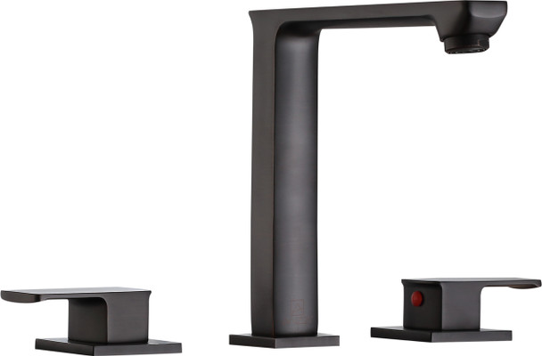 ANZZI Alpine 8 In. Widespread 2-handle Bathroom Faucet In Oil Rubbed Bronze - L-AZ189ORB
