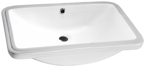 ANZZI Lanmia Series 7.25 In. Ceramic Undermount Sink Basin In White - LS-AZ105