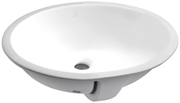 ANZZI Rhodes Series 7.5 In. Ceramic Undermount Sink Basin In White - LS-AZ110
