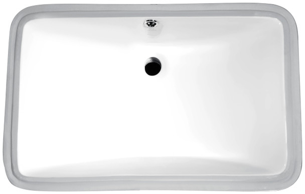 ANZZI Dahlia Series 7.5 In. Ceramic Undermount Sink Basin In White - LS-AZ113