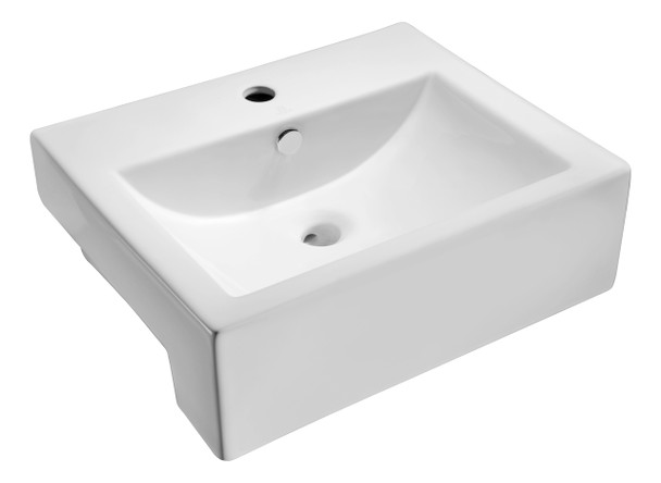 ANZZI Vitruvius Series Ceramic Vessel Sink In White - LS-AZ116