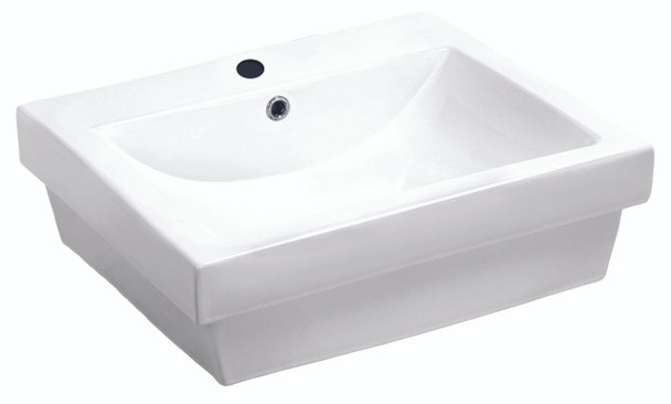 ANZZI Neptune Series Ceramic Drop-sink Basin-white - LS-AZ117