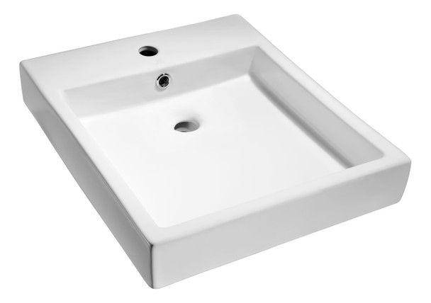 ANZZI Deux Series Ceramic Vessel Sink In White - LS-AZ124