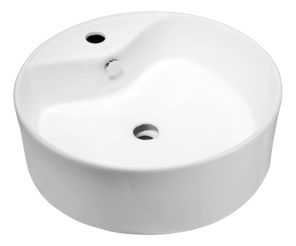 ANZZI Vitruvius Series Ceramic Vessel Sink In White - LS-AZ129