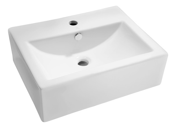 ANZZI Vitruvius Series Ceramic Vessel Sink In White - LS-AZ130