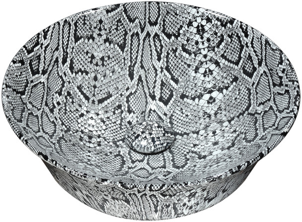ANZZI Diamond Back Crown Series Ceramic Vessel Sink In Diamond Back Finish - LS-AZ232