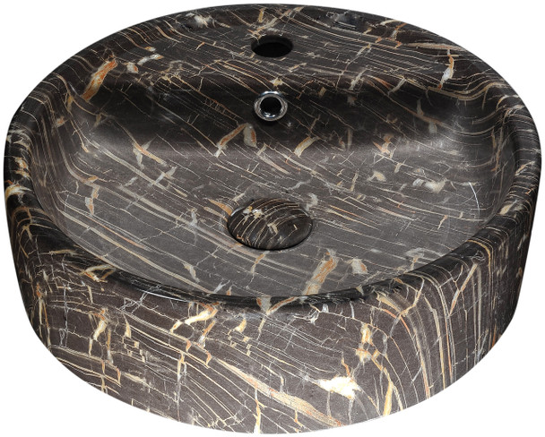 ANZZI Rhapsody Series Ceramic Vessel Sink In Neolith Marble Finish - LS-AZ258