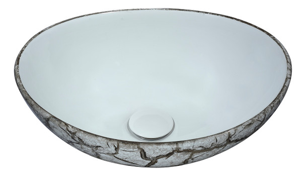 ANZZI Sona Series Ceramic Vessel Sink In Grey - LS-AZ272