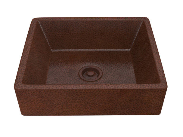 ANZZI Tidal 19 In. Handmade Vessel Sink In Hammered Antique Copper - LS-AZ338
