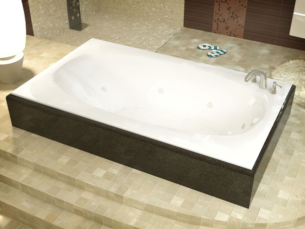 Atlantis Whirlpools Polaris 36 x 72 Rectangular Air & Whirlpool Jetted Bathtub - 3672PDR