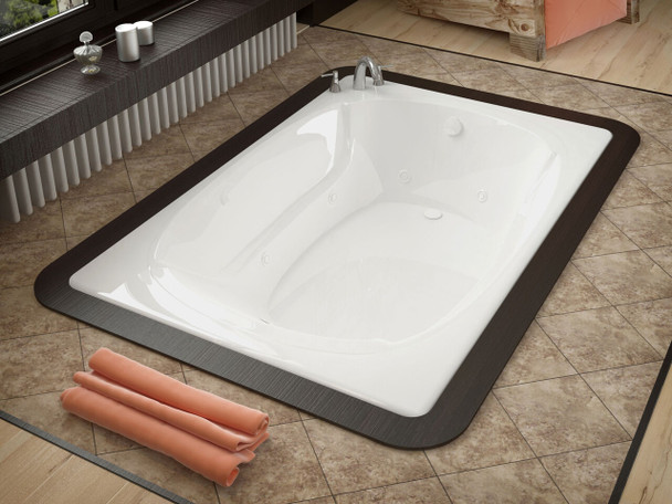 Atlantis Whirlpools Charleston 48 x 72 Rectangular Whirlpool Jetted Bathtub - 4872CWR