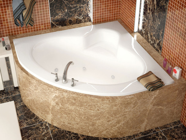 Atlantis Whirlpools Alexandria 60 x 60 Corner Whirlpool Jetted Bathtub - 6060AWR